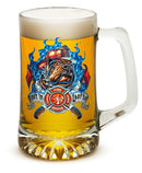 First In Last Out Firefighter 25oz Tankard Glass Set