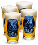 343 You Will Never Be Forgotten Firefighter 911 16oz Pint Glass Glass Set