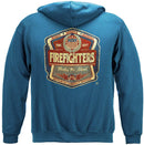 Firefighter Denim Fade Premium Hooded Sweat Shirt
