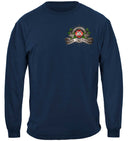 Firefighter Traditional Anique Pump Truck Premium Long Sleeves