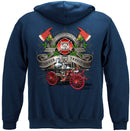 Firefighter Traditional Anique Pump Truck Premium Long Sleeves