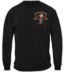 American Pride Firefighter Skull of Freedom Premium Hooded Sweat Shirt