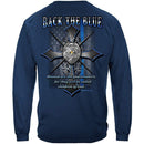 Back the Blue Matthew 5:9 Christian Shirt Premium Hooded Sweat Shirt