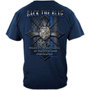 Back the Blue Matthew 5:9 Christian Shirt Premium Hooded Sweat Shirt