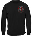 Firefighter Brotherhood Skull thin Red line Premium Long Sleeves