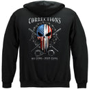 Skull of Freedom Corrections Officer Premium Hooded Sweat Shirt