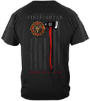 Firefighter Patriotic Flag Axe Premium Long Sleeves