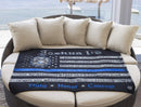 Law Enforcement Joshua 1:9 Premium  Plush Blanket