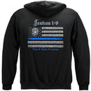 Law Enforcement Joshua 1:9 Premium Hooded Sweat Shirt