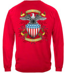 Stand Behind Those Who Serve Premium Hooded Sweat Shirt