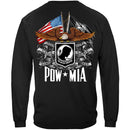 Double Flag Eagle Pow Premium Men's Hooded Sweat Shirt