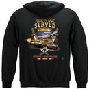 IRAQI Freedom Veteran Proud To Have Served Premium Men's Hooded Sweat Shirt