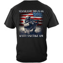 Stand For The Flag Kneel And Take Aim Premium Men's Hooded Sweat Shirt