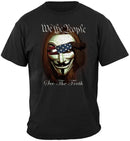 Guy Fawkes and Anonymous We The People See The Truth Premium Hooded Sweat Shirt