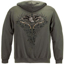2nd Amendment Eagle Tattoo Premium Men's Hooded Sweat Shirt