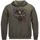 2nd Amendment Eagle Tattoo Premium Men's Hooded Sweat Shirt