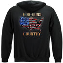 2nd Amendment God, Guns & Country Premium Men's Hooded Sweat Shirt