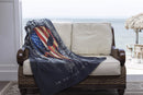 2nd Amendment Skull of Freedom Come and Take It Premium Plush Blanket