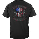 2nd Amendment Brotherhood Biker Skull and Flag Premium Hooded Sweat Shirt