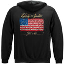 Patriotic 1776 Betsy Ross Flag Liberty and Justice For All Premium Long Sleeves