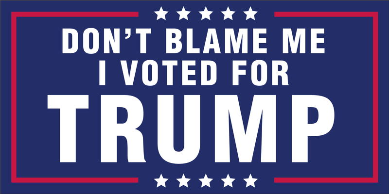 Don't blame me I voted for Trump Ringneck Tumbler, 20oz – AmericaFirst