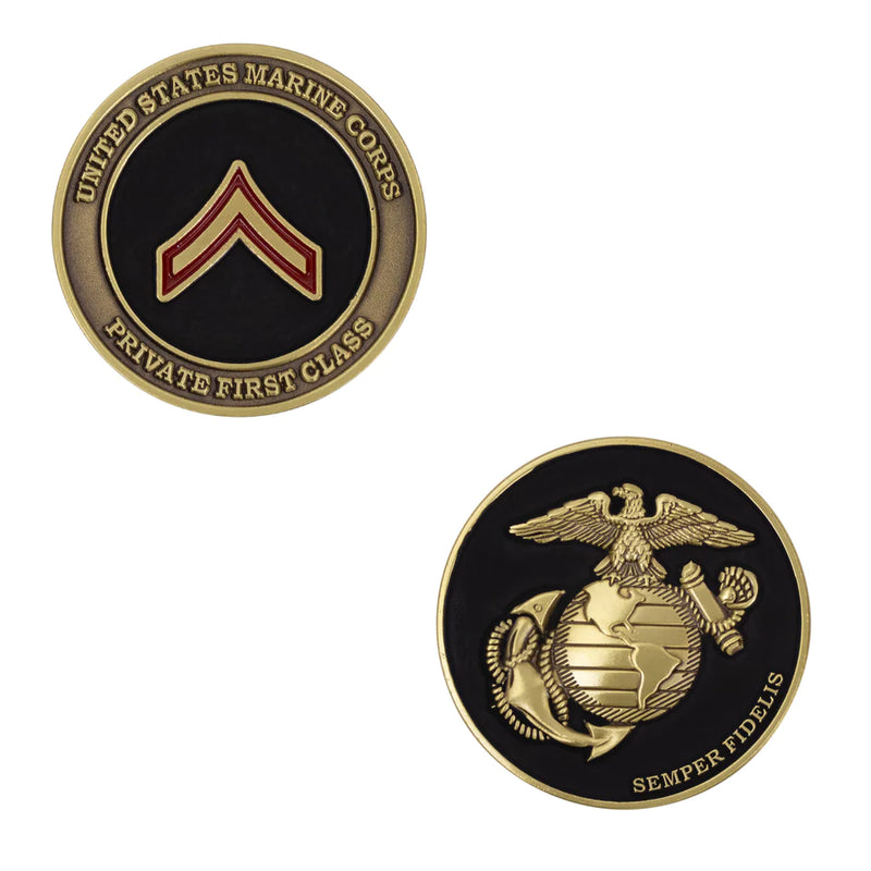 MARINE CORPS COIN: PRIVATE FIRST CLASS 1.75"