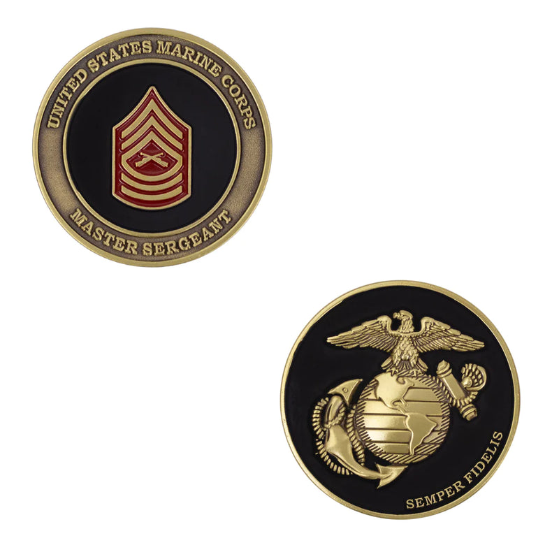 MARINE CORPS COIN: MASTER SERGEANT 1.75"