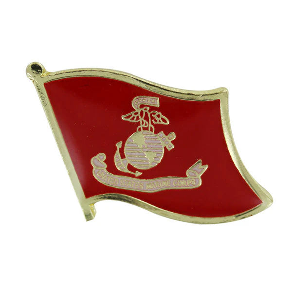 LAPEL PIN: U.S. MARINE CORPS FLAG