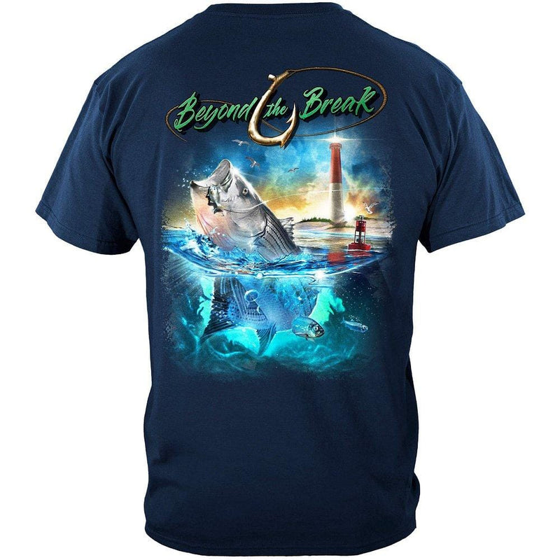 Striped Bass Fish Beyond The Break Premium Long Sleeves