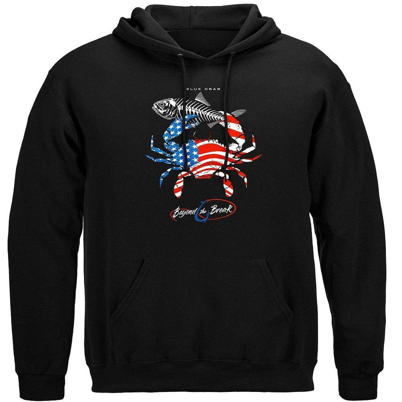Patriotic Blue Claw Crab Premium Long Sleeves