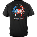 Patriotic Blue Claw Crab Premium Long Sleeves