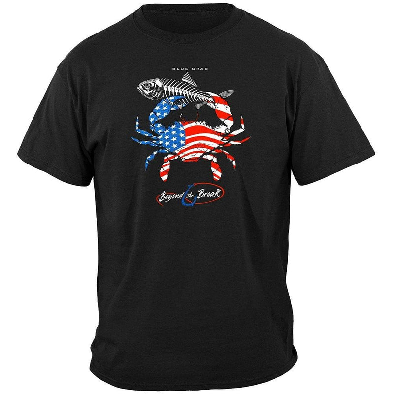 Patriotic Blue Claw Crab Premium Long Sleeves