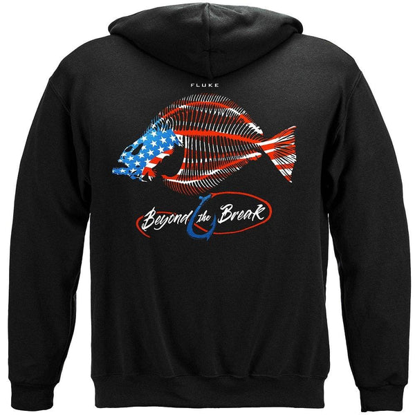 Patriotic Fluke Premium Hooded Sweat Shirt