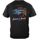 Patriotic Striped Bass Premium T-Shirt