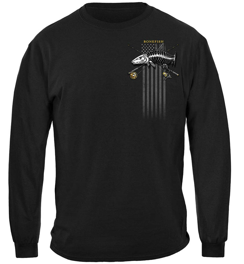 Black Flag Patriotic Bone Fish Premium Long Sleeves