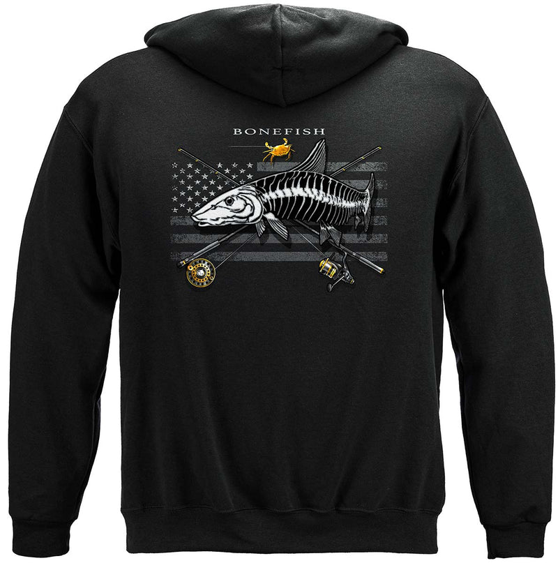 Black Flag Patriotic Bone Fish Premium Long Sleeves