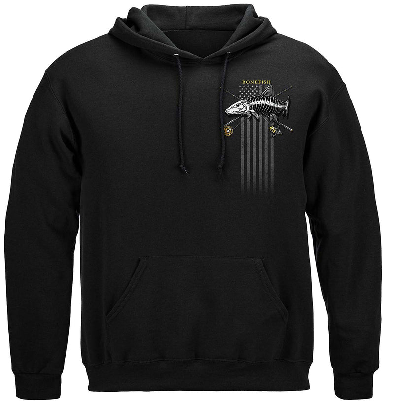 Black Flag Patriotic Bone Fish Premium Long Sleeves