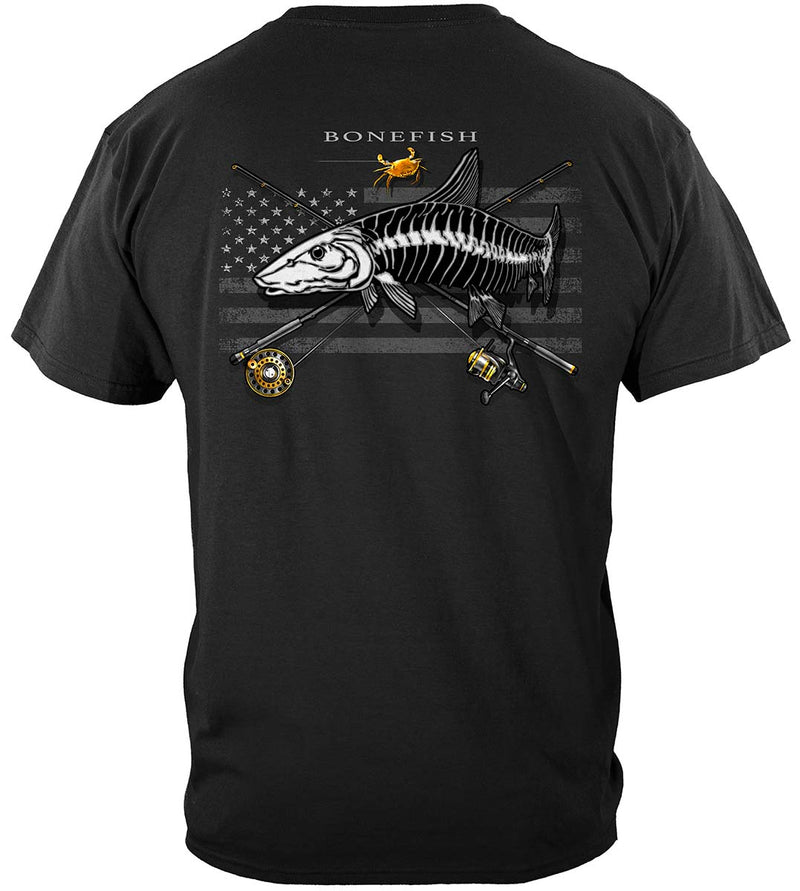 Black Flag Patriotic Bone Fish Premium Long Sleeves