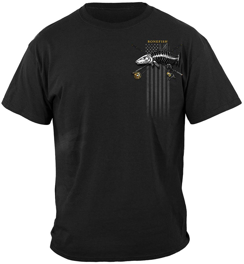 Black Flag Patriotic Bone Fish Premium Long Sleeves
