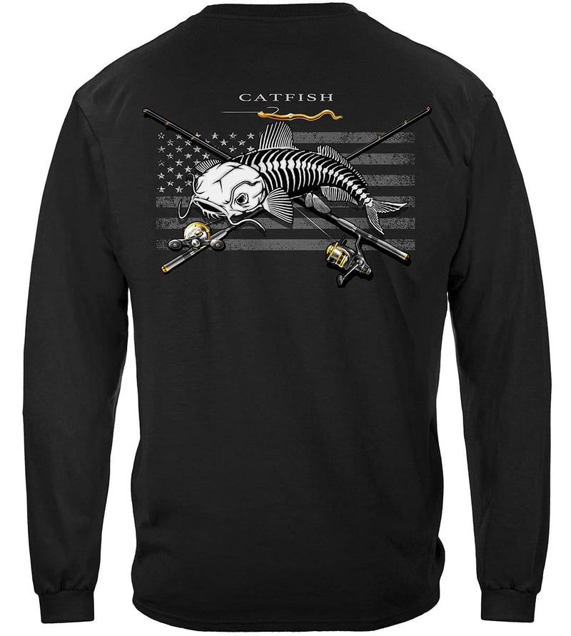 Black Flag Patriotic Catfish Premium T-Shirt