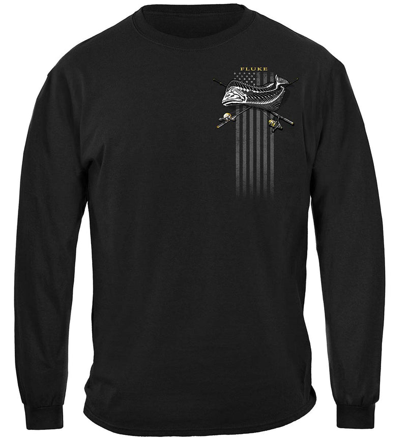 Black Flag Patriotic Fluke Premium Hooded Sweat Shirt