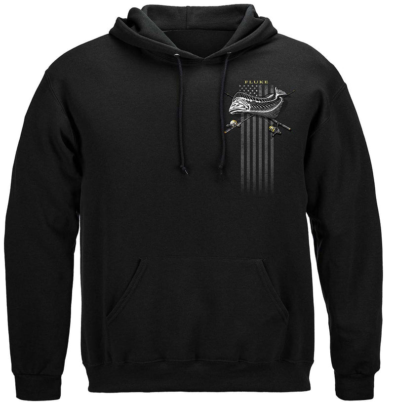 Black Flag Patriotic Fluke Premium Hooded Sweat Shirt