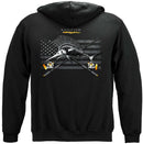 Black Flag Patriotic Sailfish Premium Hooded Sweat Shirt