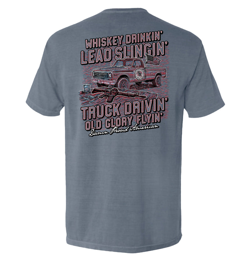 Damn Proud American Red White and Blue