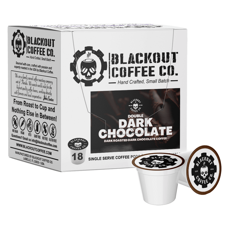 DOUBLE DARK CHOCOLATE - FLAVORED COFFEE PODS 18CT