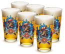 First In Last Out Firefighter 16oz Pint Glass Glass Set