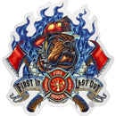 Firefighter First In last Out Premium Reflective Decal