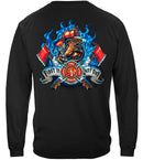 Firefighter Fire Dog First in Last Out Premium T-Shirt