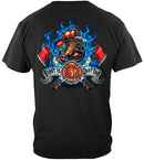 Firefighter Fire Dog First in Last Out Premium Long Sleeves