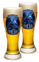 343 You Will Never Be Forgotten Firefighter 911 23oz Pilsner Glass Glass Set